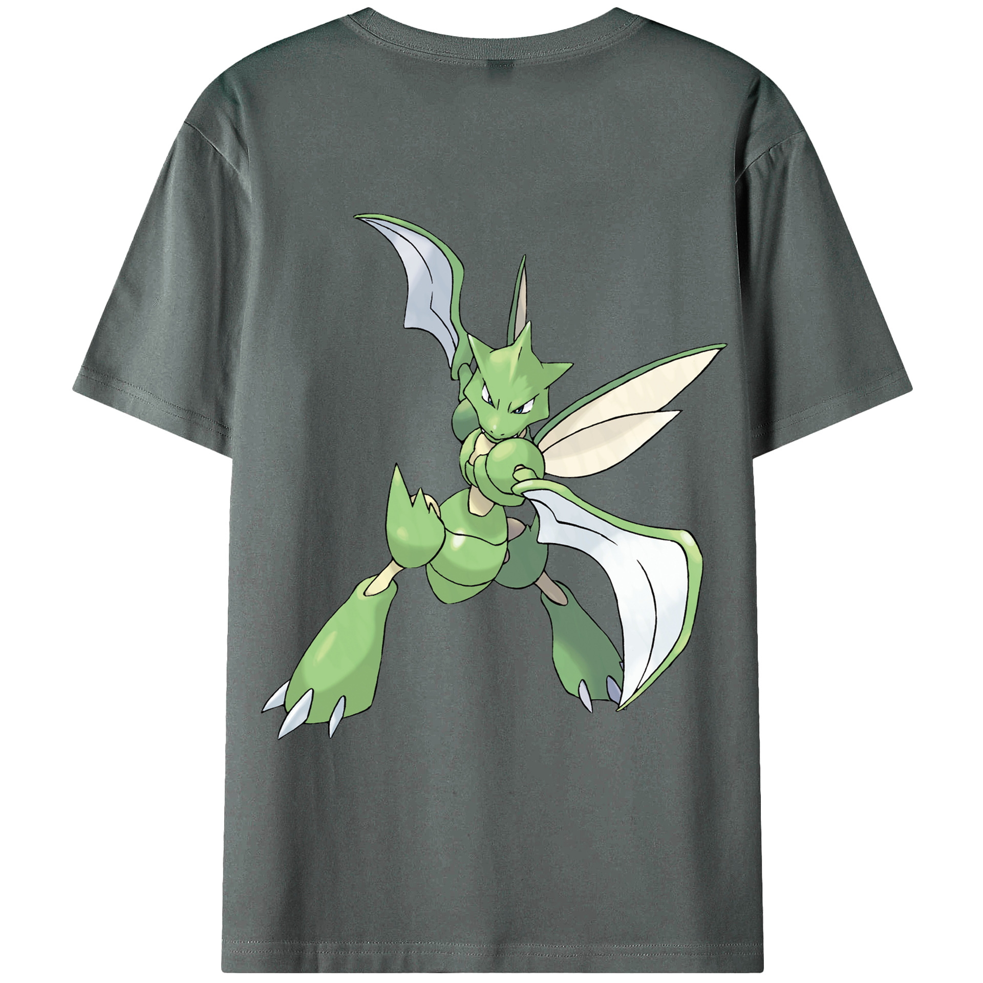 （画像用） ポケットモンスター Pokémon 綿100％ メンズ半袖Tシャツ（バックプリント） 通気性